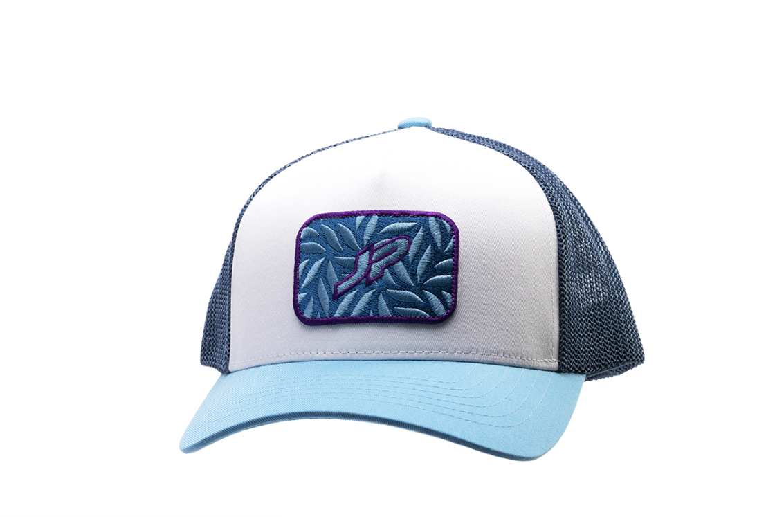 JP Floral Net Cap white/blue