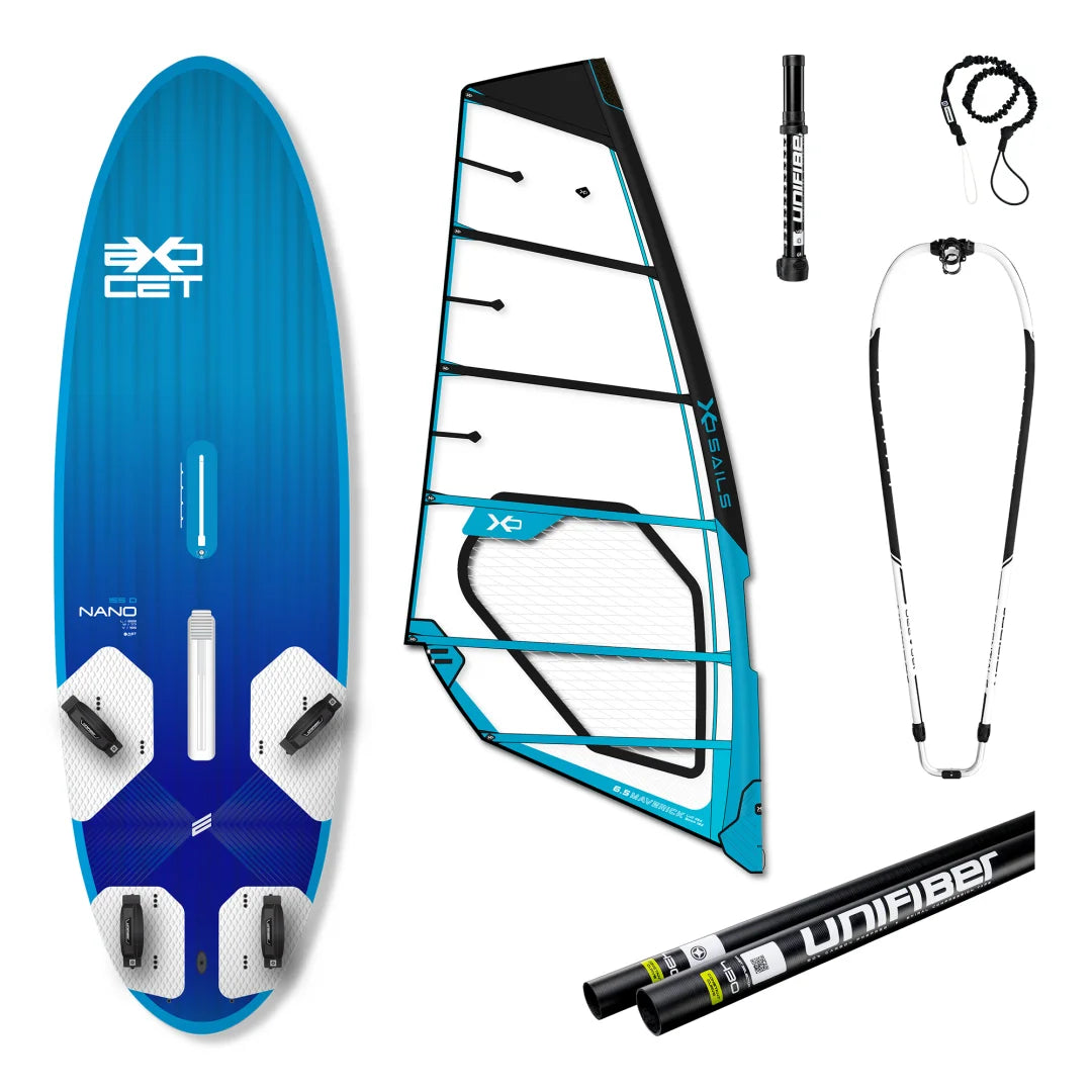 Nano V4 Daggerboard AST 155 & XO Sails Vega Rig w/o Baseplate