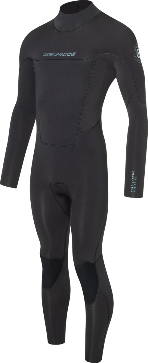 Rise 4/3 Fullsuit GBS BZ C2 Black / Light grey - blue