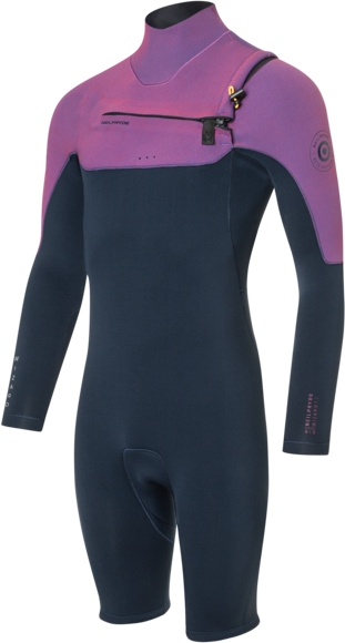 Wizard Prism 3/2 Shorty L/S  C8 Prism Pink/Navy