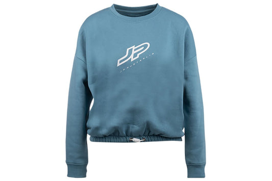 JP Womens Sweater white / peacock blue