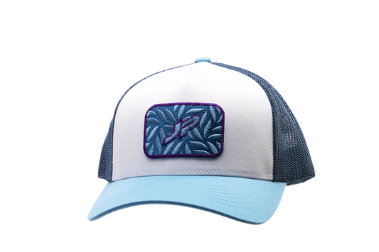 JP Floral Net Cap white/blue