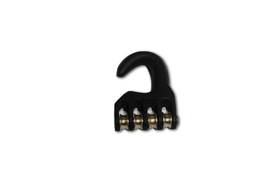 Pulley Hook Aluminium 4 Rollers - 20 mm