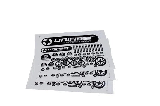Unifiber Sticker Sheet 2017 Black