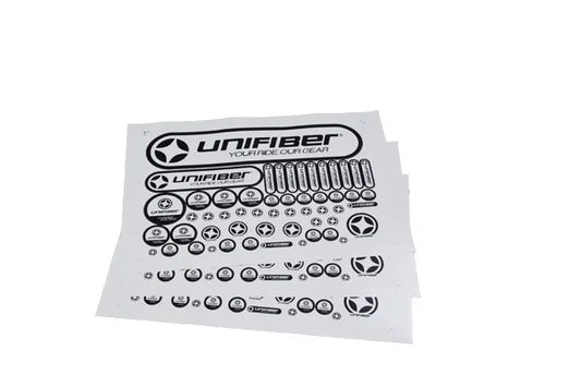 Unifiber Sticker Sheet 2017 White