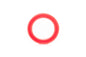 Action Pump Rubber Ring ID21 x OD30 x Height 5mm Red