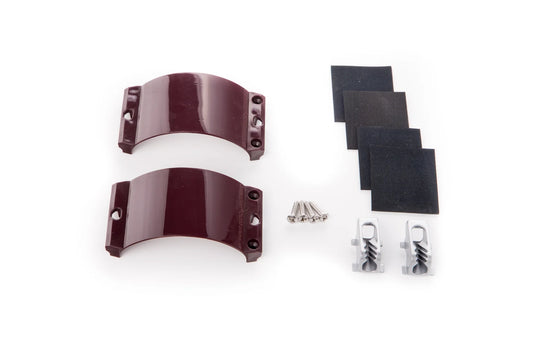 2x Clamcleat CL244/S1 Aubergine Strap, 2x Screws,1x Rubber