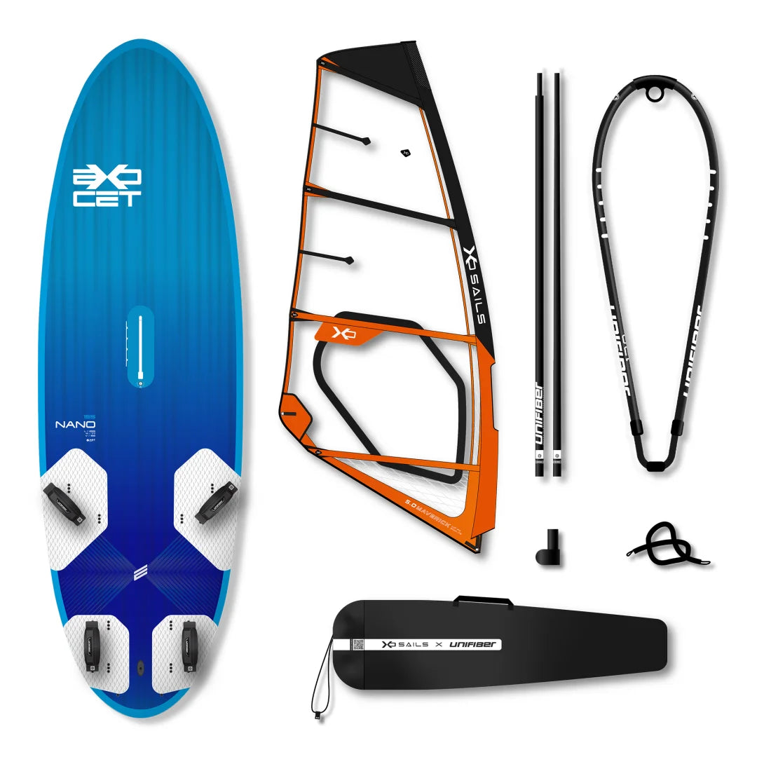 Nano V4 AST 155 & XO Sails Maverick Rig w/o Baseplate