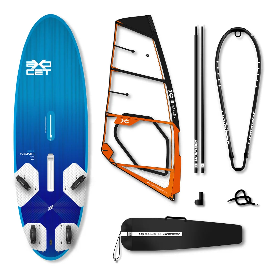 Nano V4 Daggerboard AST 155 & XO Sails Maverick Rig w/o Baseplate