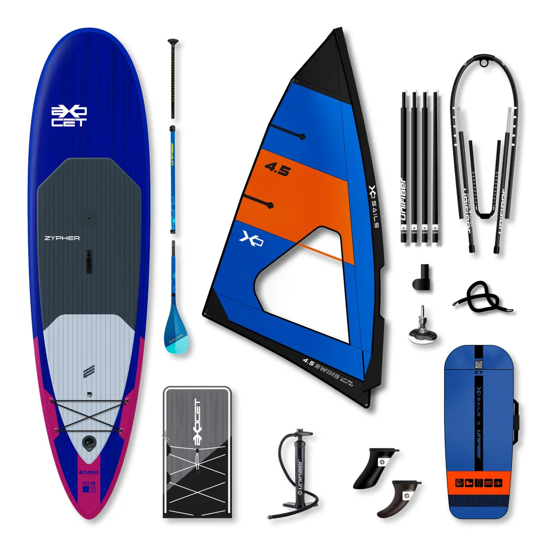Zypher Windsup HP 20 PSI & XO Sails Swing Rig EPX Compact